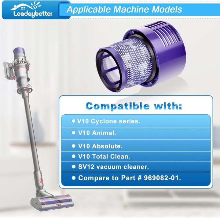 Immagine prodotto Leadaybetter Ersatzfilter-Set für Dyson V10 Akkustaubsauger