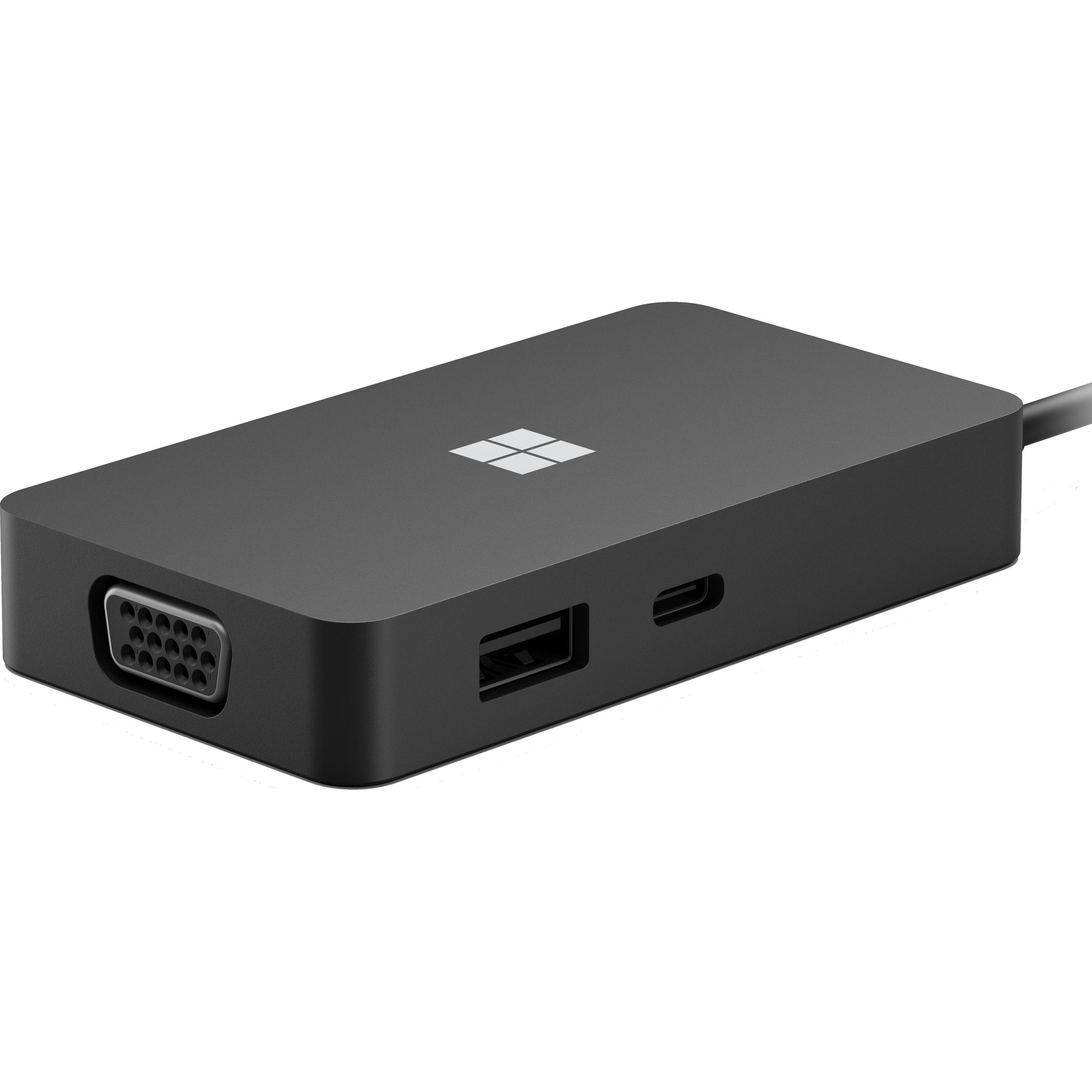 Thumbnail - Microsoft Travel Dock (USB-C, 1 Ports), Dockingstation + USB Hub, Schwarz