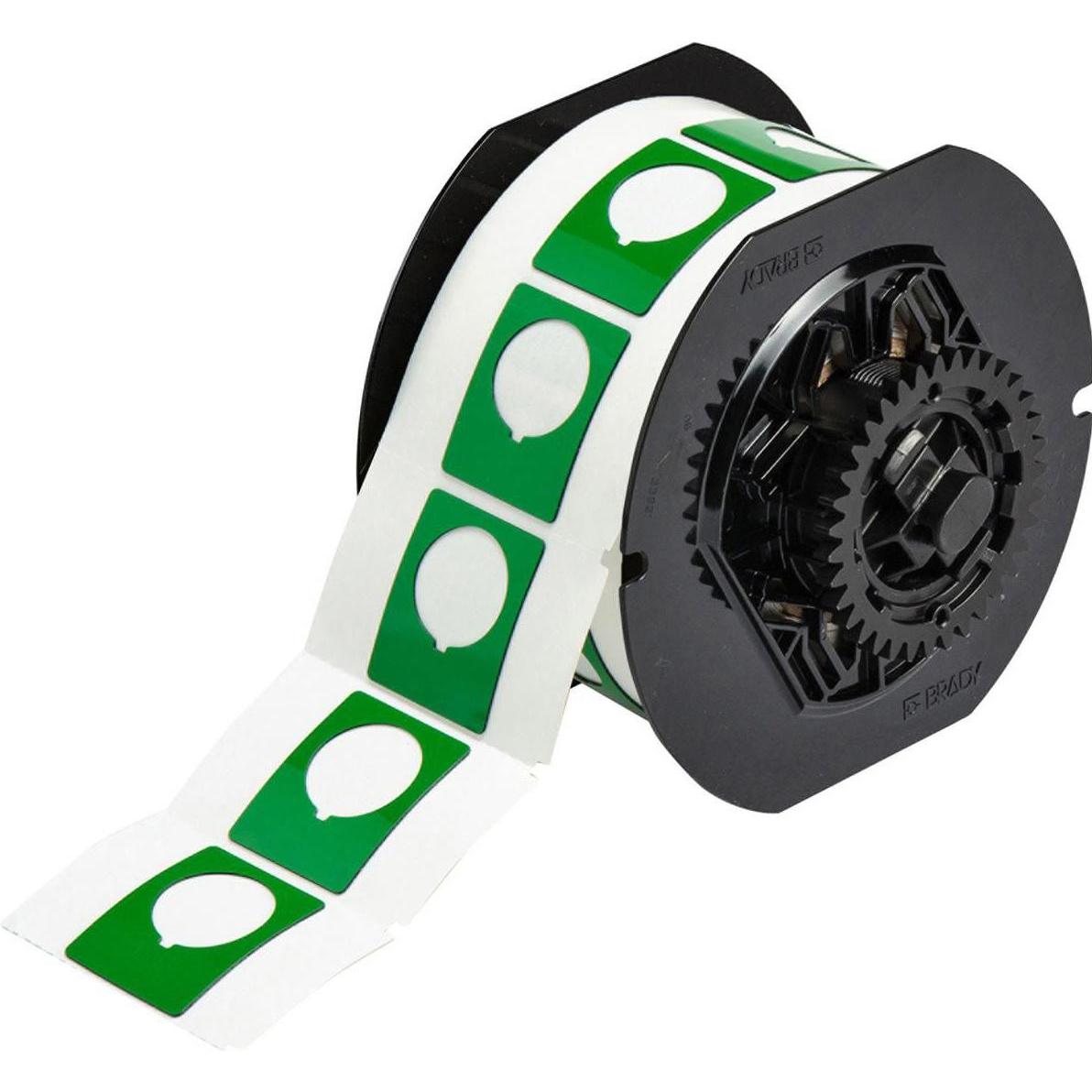 Brady, Etiketten, B30EP-167-593-GN, EPREP (neu), Polyester, Grün, glänzend, 38.10 x 30.48 mm, mit Loch (22.50