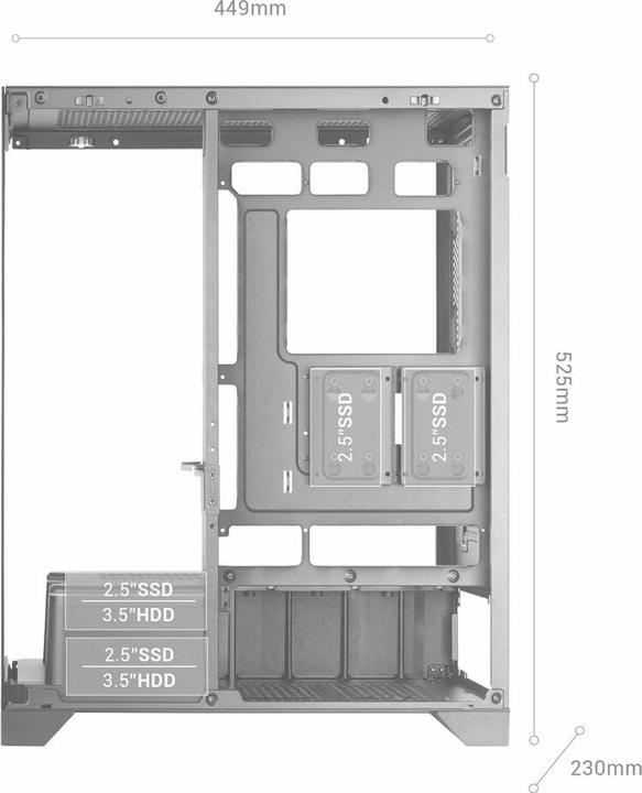 Produktbild Mars Gaming 8435693112990 (ATX, mATX, Mini-ITX)