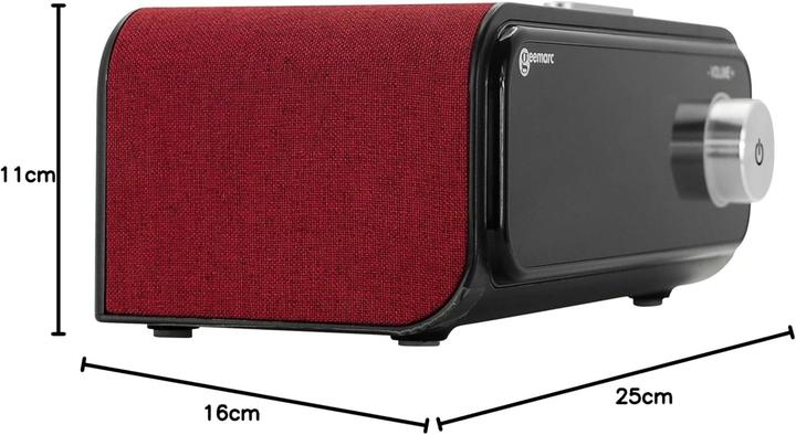 Produktbild Geemarc VISOTEMPO200 MP3-Player 8 GB Rot, Schwarz Lautsprecher (8 GB)