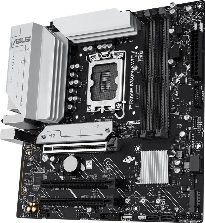 Productafbeelding ASUS MB PRIME B760M-A WIFI II (LGA 1700, Intel B760, mATX)