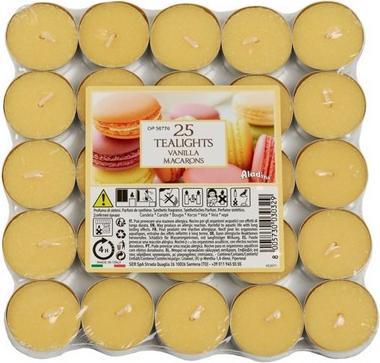 Actual product image Aladdin Tea lights vanilla macaroons 25 pack (25 pcs.)