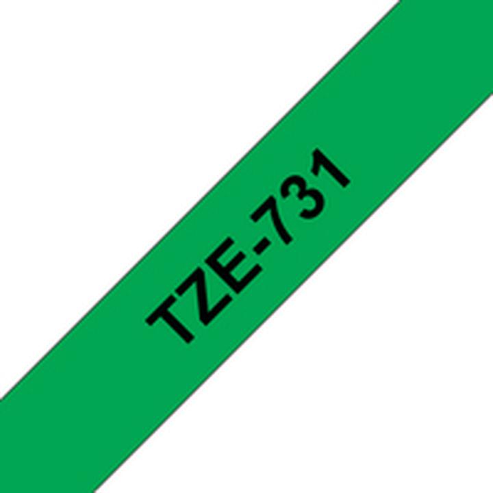 Actual product image Brother Tze-731 (1.20 cm, Green)
