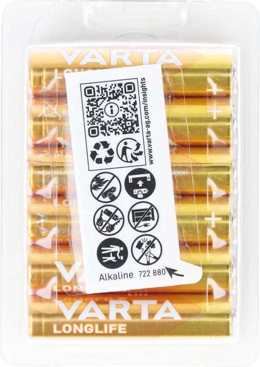 Image du produit Varta Longlife (12 pcs, AAA, 1200 mAh)