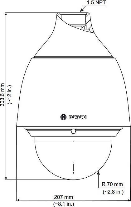 Productafbeelding Bosch Hausgeräte PTZ 2MP 30X heldere IP66 hanger (1920 x 1080 Pixels)