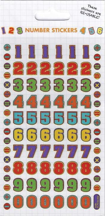 Actual product image Paper Projects Reusable Numbers Stickers