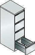 Produktbild C+P Hängeregistraturschrank ACURADO (43.30 x 59 x 135.70 cm)