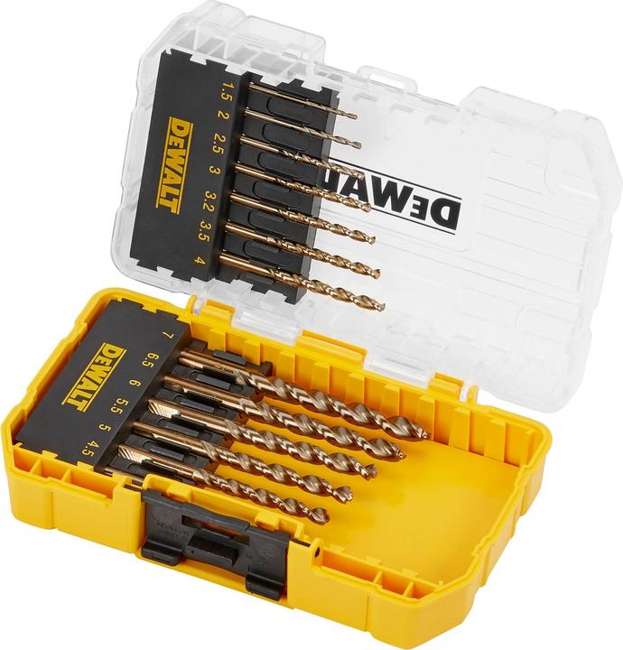 Actual product image DeWalt HSSG twist drill bit set 1.5mm 7mm, 13 pieces for metal (1.5 mm)