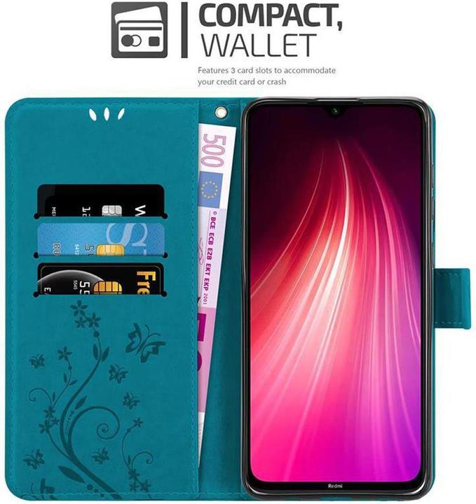Produktbild Cadorabo Flower Book Cover (Xiaomi Redmi Note 8, Xiaomi Redmi Note 8 2021)