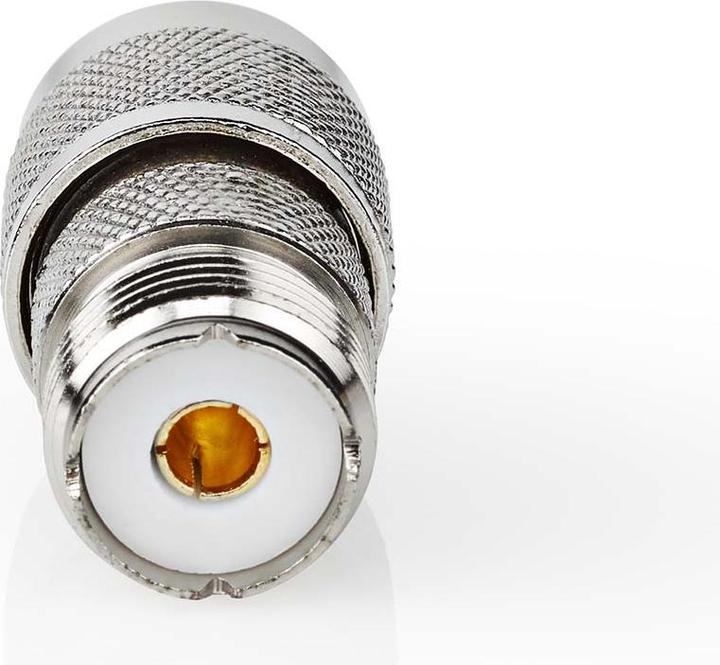 Produktbild Nedis Satelliten- und Antennenadapter N Stecker PL259 Buchse Vernickelt 75 Ohm Gerade Metall Silber (75 dB, Stecker und Verbinder)