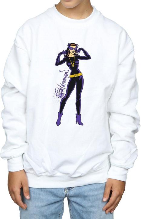Image du produit - Sweat CATWOMAN HAPPY POSE - Garçon (152, 158)