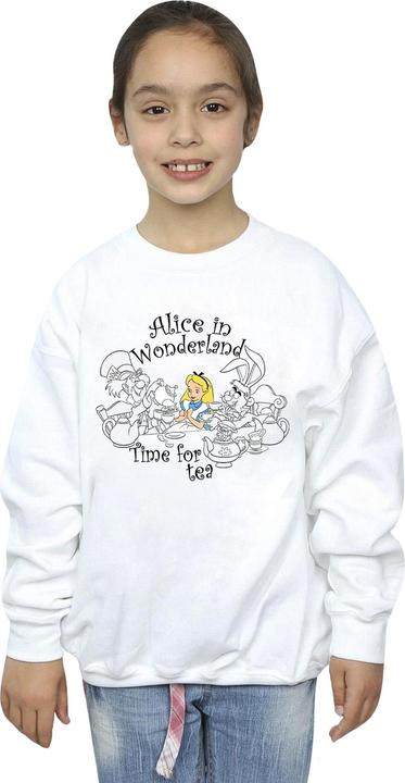 Produktbild Disney Mädchen Alice im Wunderland Zeit Tee Sweatshirt (128)