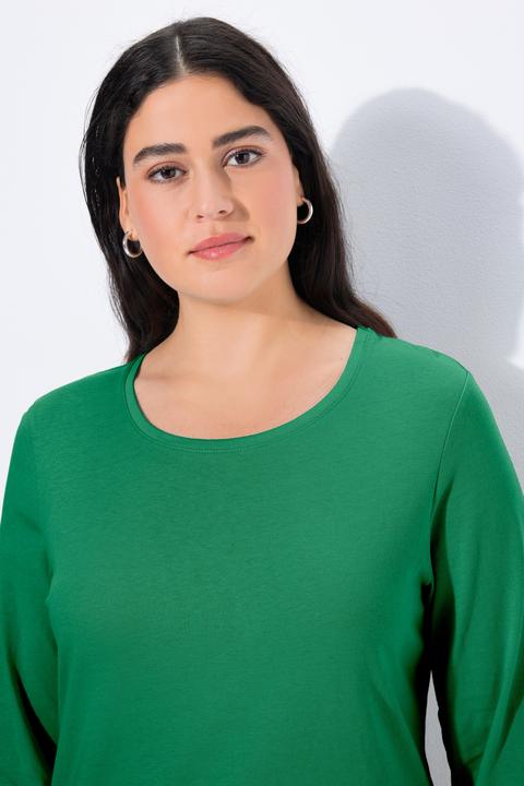 Produktbild Ulla Popken Shirt, Slim, Rundhalsausschnitt, Langarm (54)