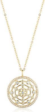 Produktbild JVD - Gold-plated necklace with zircons Cobweb SVLN0572XK5GO45