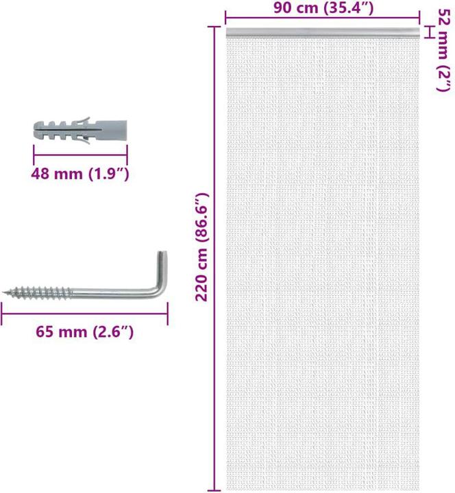 Actual product image vidaXL Constantine (90 x 220 cm)