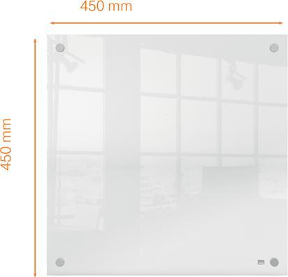 Actual product image Nobo Acrylic Note Board For Wall Mounting 45 cm x 45 cm, Transparent (45 x 45 cm)