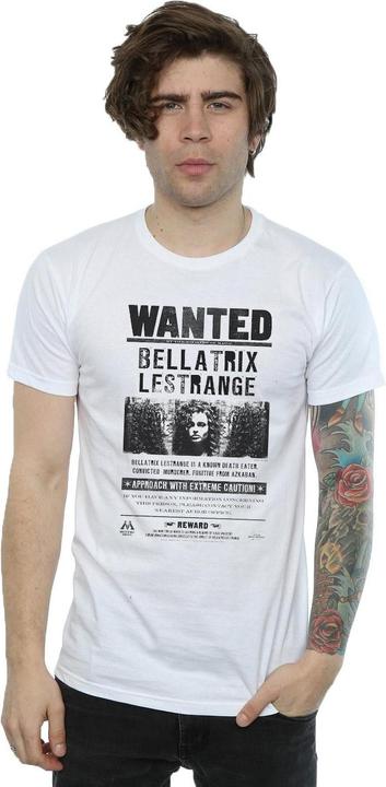 Image du produit Mens Bellatrix Lestrange Wanted Poster Cotton T-Shirt (XL)