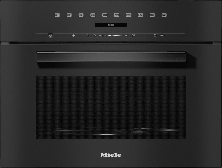 Miele Forno a microonde da incasso in un design perfettamente combinabile con comandi in alto. M 7244 T