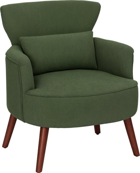 Produktbild Homcom Einzelsessel Polyester, Gummiholz Grün