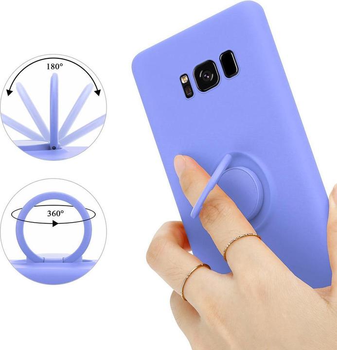 Actual product image Cadorabo TPU Liquid Ring Silicone Case Cover (Samsung Galaxy S8+)