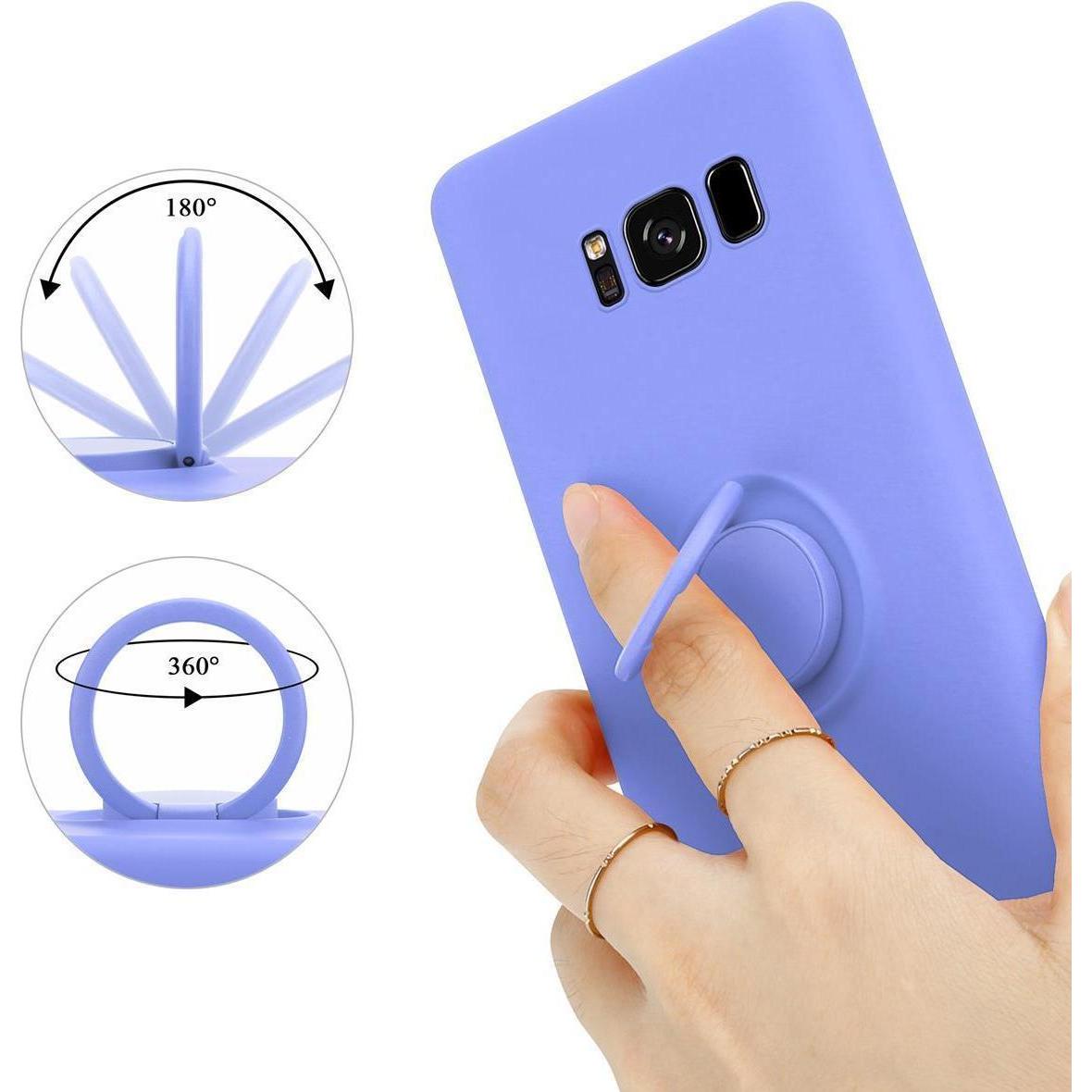 Thumbnail - Cadorabo TPU Liquid Ring Silicone Case Hülle (Samsung Galaxy S8+), Smartphone Hülle, Violett