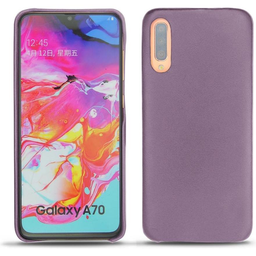 Noreve Lederschutzhülle (Samsung Galaxy A70), Smartphone Hülle, Violett