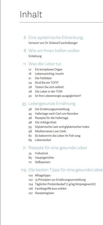 Produktbild Eine starke Leber durch richtige Ernährung (Deutsch, Katharina Ziegelbauer, 2018)