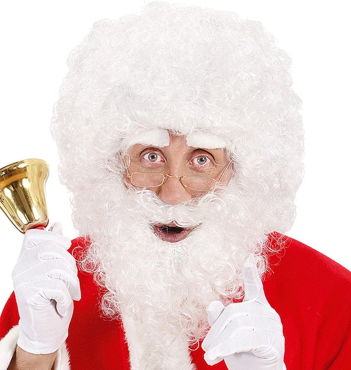 Immagine prodotto Widmann Parrucca, barba e sopracciglia di Babbo Natale bianco