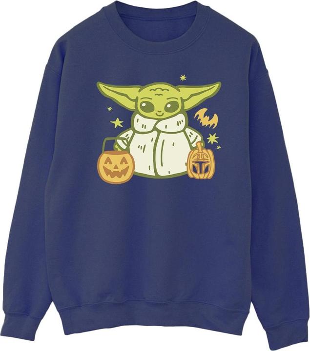Actual product image Star Wars Mens Trick Or Treat Grogu Sweatshirt (M)