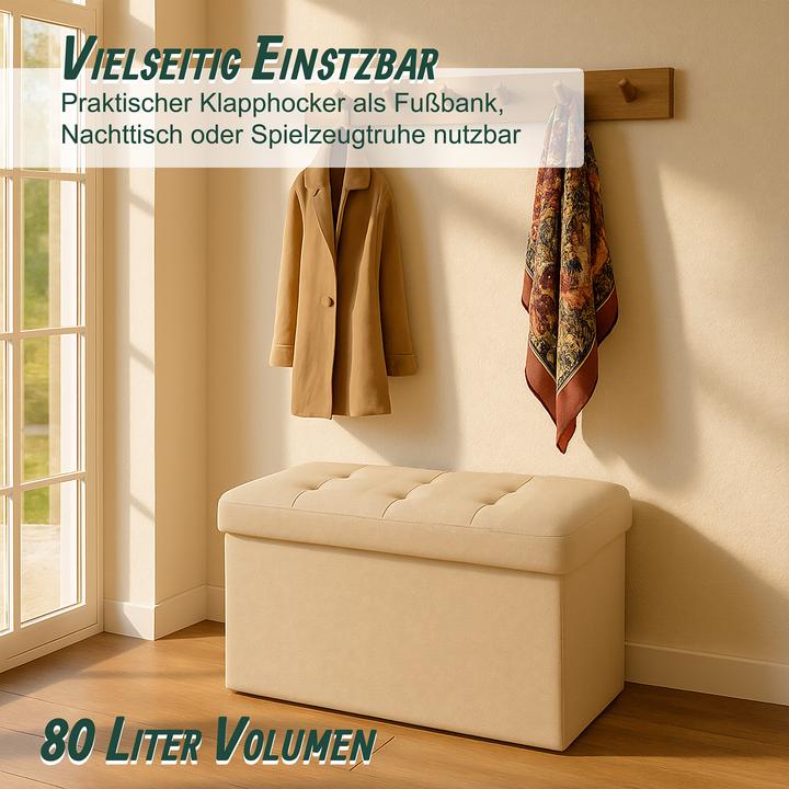 Image du produit Relaxdays Sitzbank aus Stoff (76 cm)