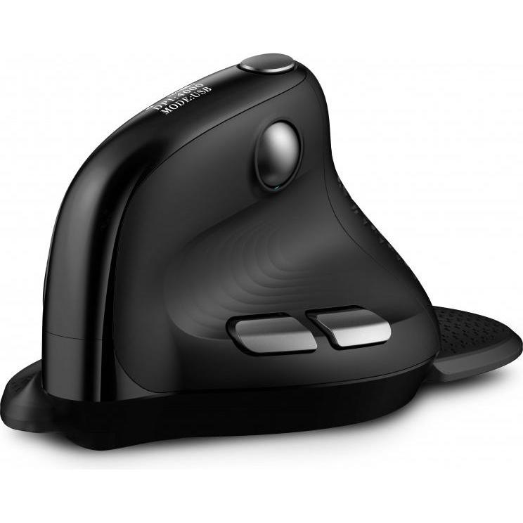 Urban Factory ERGO Max Maus rechts RF kabellos + Bluetooth 4000 DPI (Kabellos), Maus, Schwarz