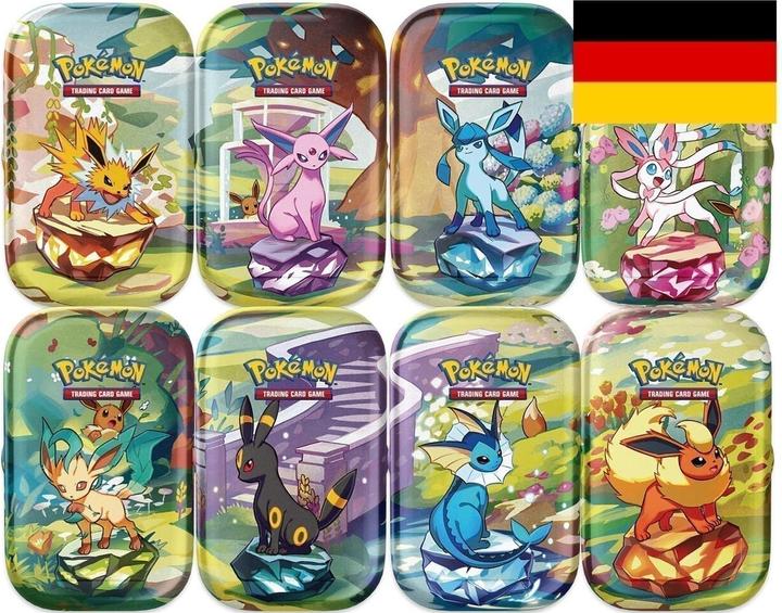 Immagine prodotto Pokémon SV08.5 Sviluppi prismatici Mini Display di latta (Tedesco, Stagno)