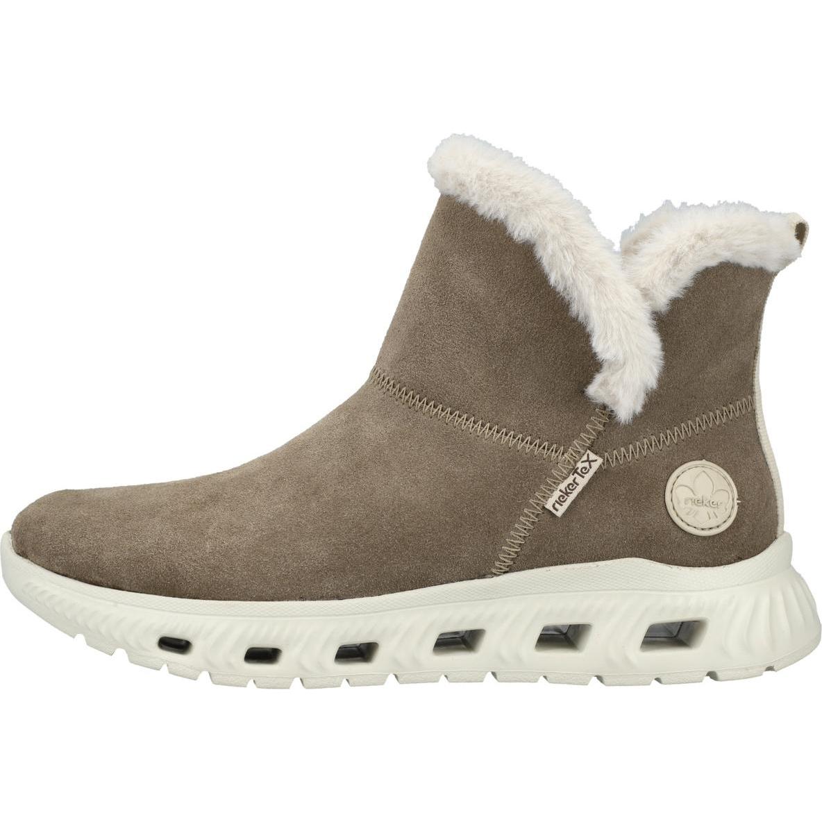 Rieker, Damen, Boots + Stiefel, M6050 - 60673, Beige, (38)