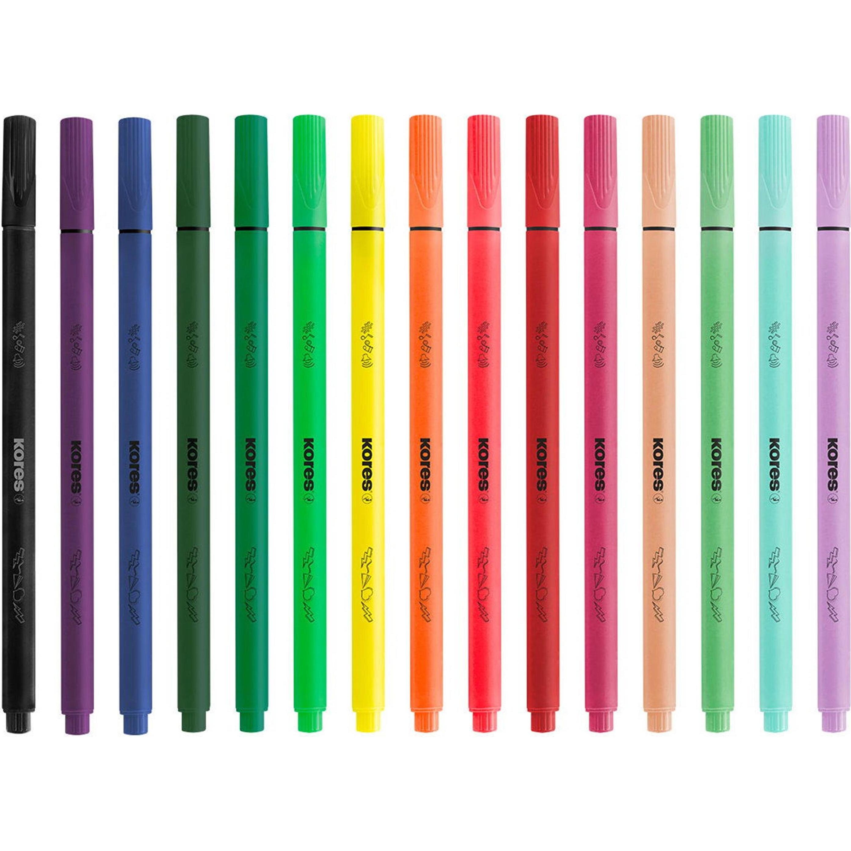 Kores, Pastelli,  K Beats Filzstifte farbsortiert, 15 St. (15x)