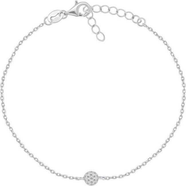 Produktbild Brilio Silver - Suitable silver bracelet with zircons BR38W