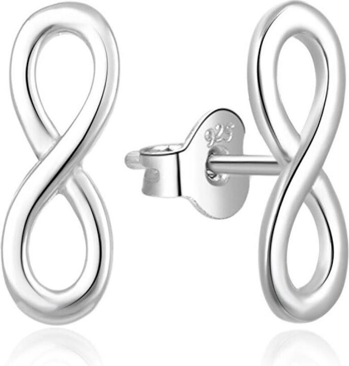 Actual product image Moiss Stylish silver Infinity earrings E0002325 (L)