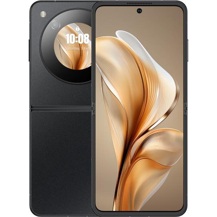 Nubia Smartfon Bundle Flip (Gold) + etui + słuchawki + cooler, Smartphone