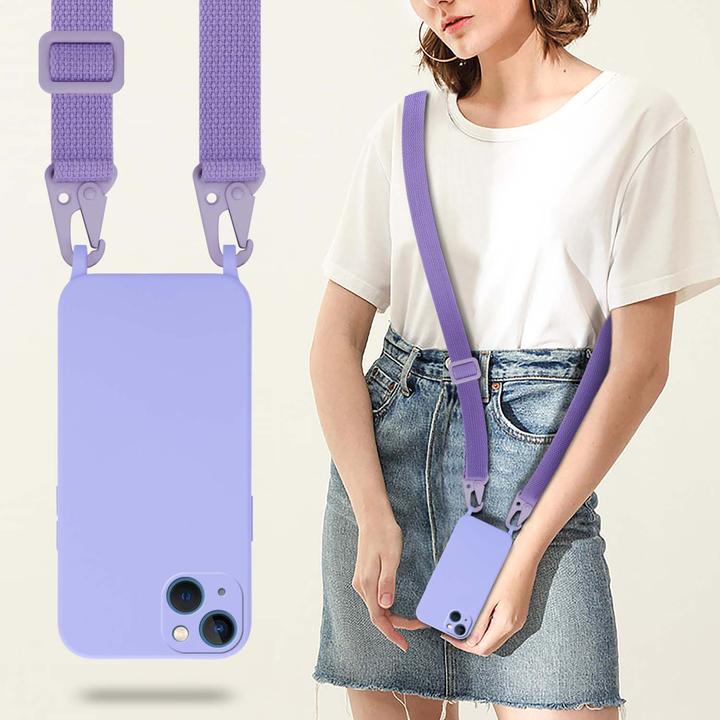 Actual product image Cadorabo TPU Cover Mobile Phone Chain Liquid (Apple iPhone 13)