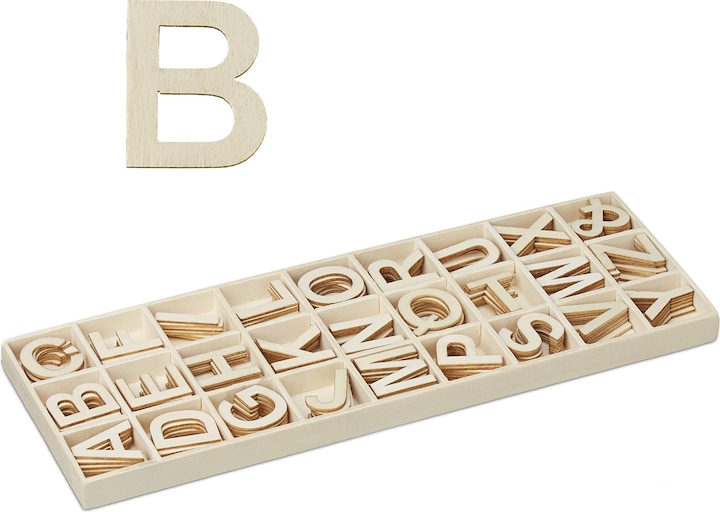 Immagine prodotto Relaxdays Set lettere-in-legno