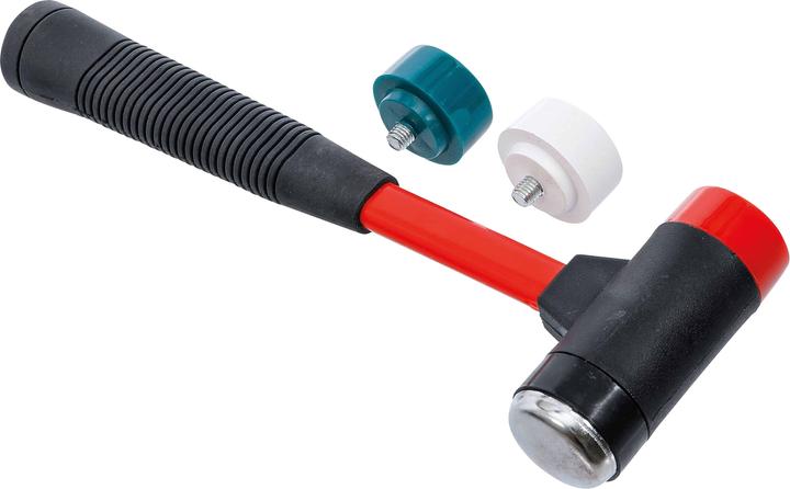Actual product image BGS Hammer Set with Interchangeable Heads Fibreglas Shaft Ø 38 mm (524 g)