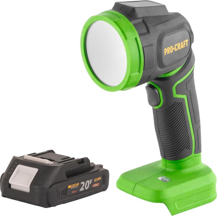 Produktbild Procraft LL18bb Akku LED Strahler 20 V 300 lm + 1x Akku 2,0 Ah - ohne Ladegerät (300 lm)
