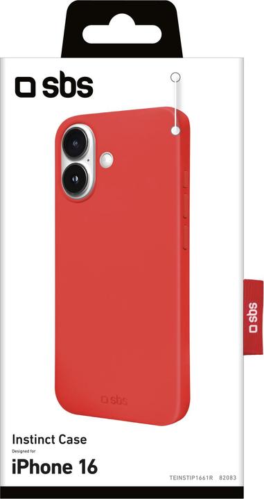 Produktbild SBS Instinct Cover für iPhone 16 red (Apple iPhone 16)