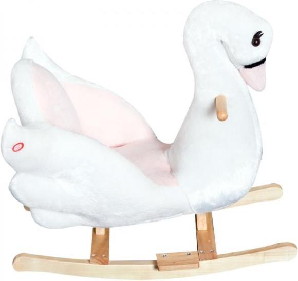 Actual product image Homcom Swan rocking horse with music