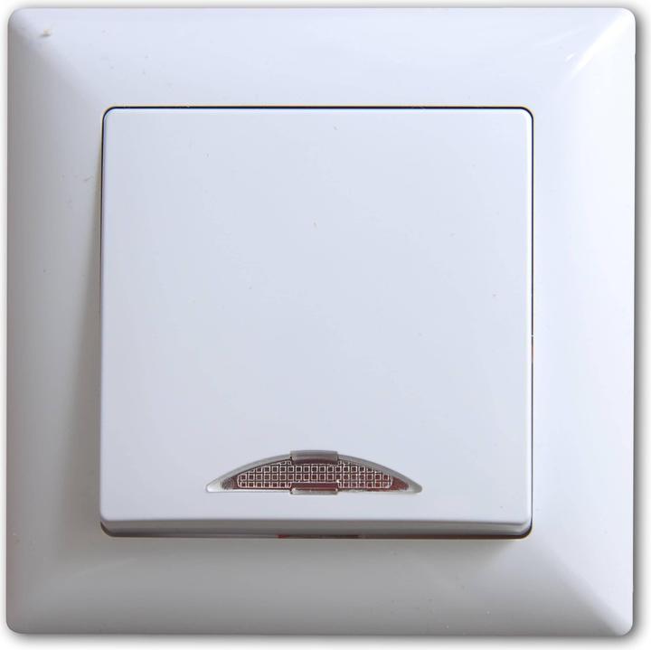 Actual product image Gunsan Visage switch on/off switch with lighting White