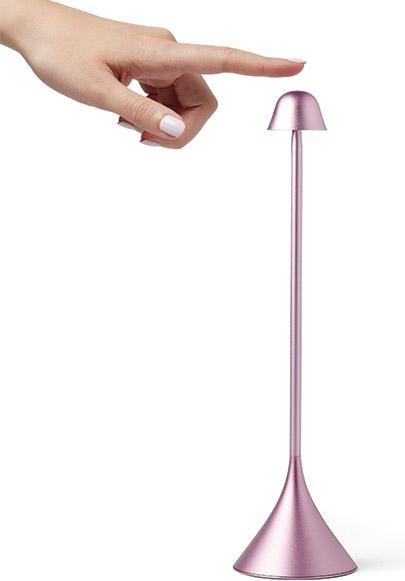 Actual product image Lexon LED lamp STELI 28,6cm Light-Pink