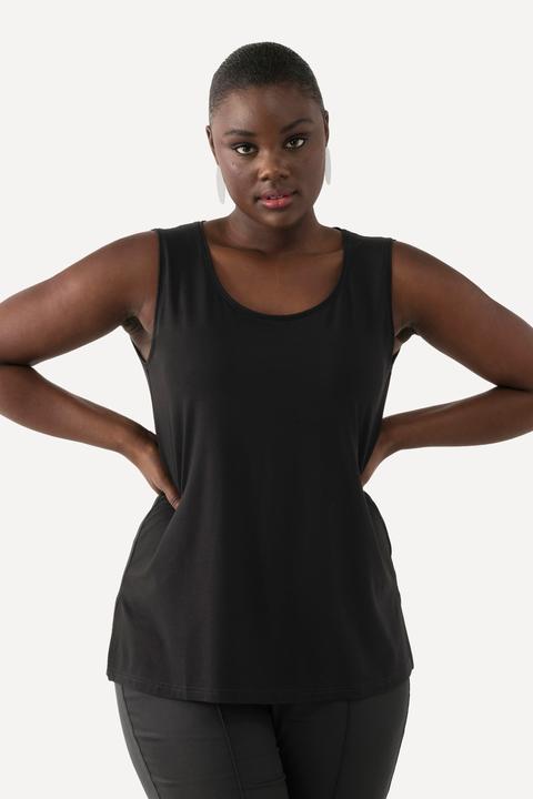 Produktbild Ulla Popken Top, Rundhals, Classic, Stretch, breite Träger, ärmellos (58)