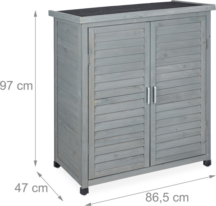Actual product image Relaxdays Garden cabinet