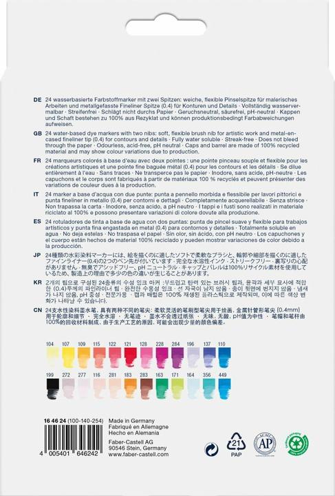 Produktbild Faber-Castell Gofa Aqua Dual Marker (Assortiert, 24 x)