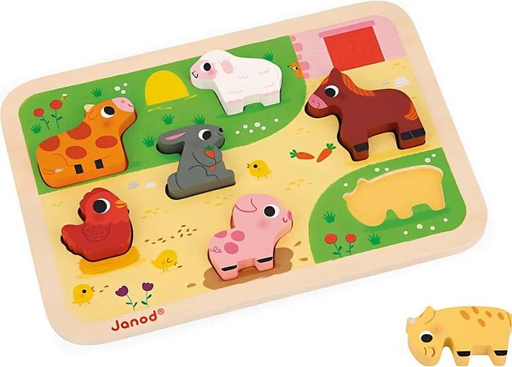 Image du produit Janod Chunky Puzzle a la Ferme (7 pièces)